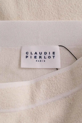 Mini jupe Claudie Pierlot Ecru en Coton