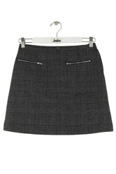 Mini jupe Claudie Pierlot Gris en Synthétique, taille S - Seconde Main