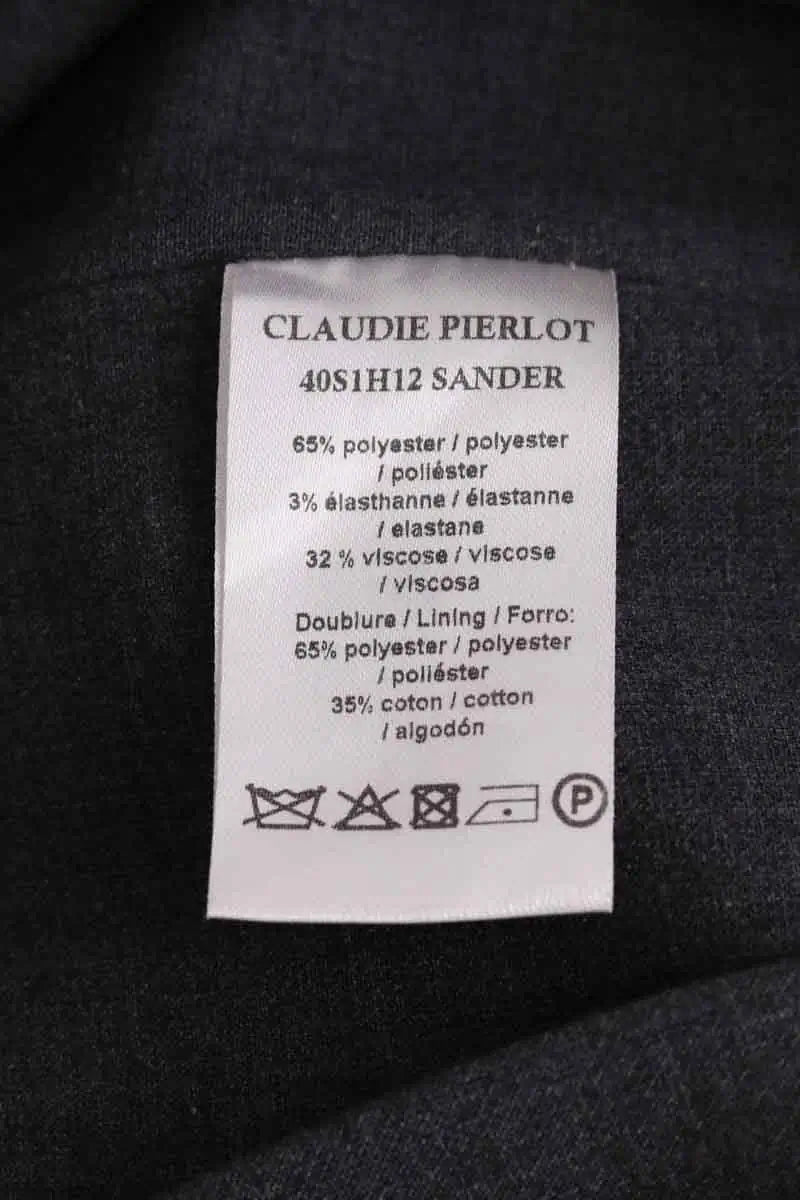 Mini jupe Claudie Pierlot Gris en Synthétique