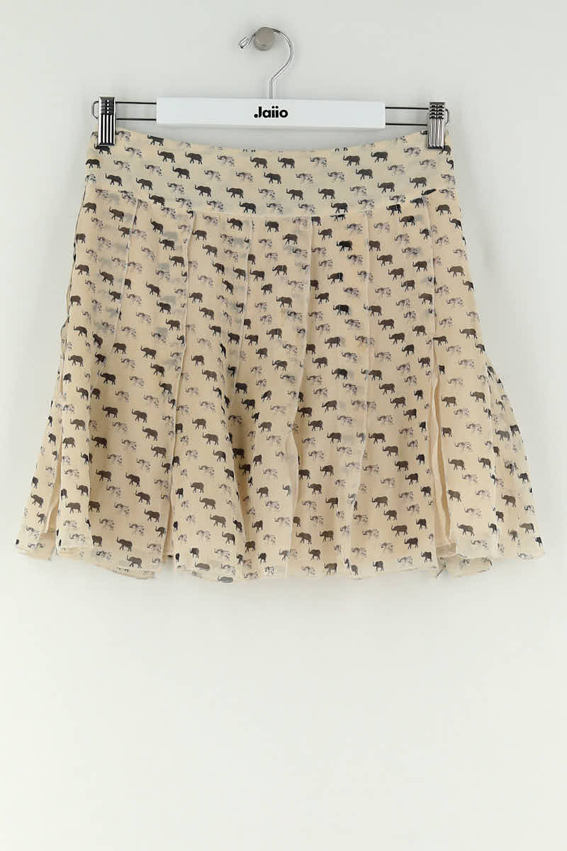 Mini jupe Club Monaco Beige en Viscose