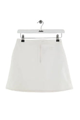 Mini jupe Courrèges Iconique Vinyle Blanc en Coton, taille S - Seconde Main