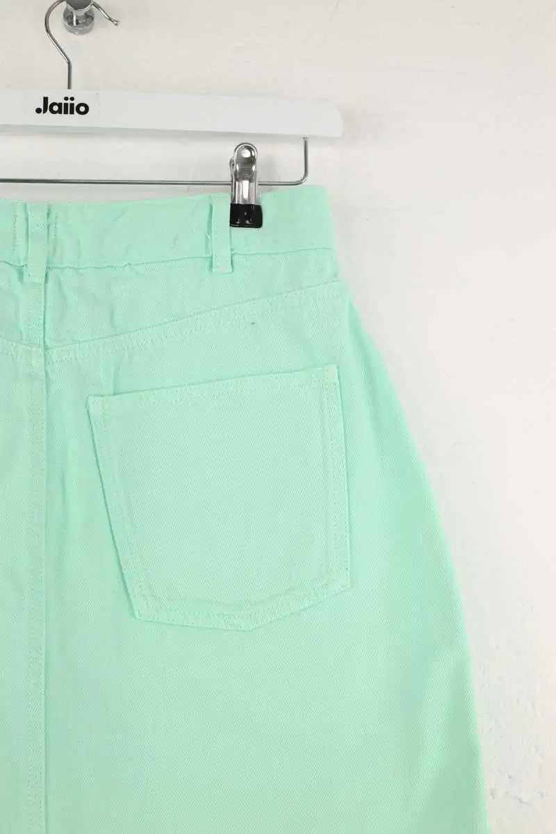 Mini jupe Des Petits Hauts Loubaba Vert en Coton