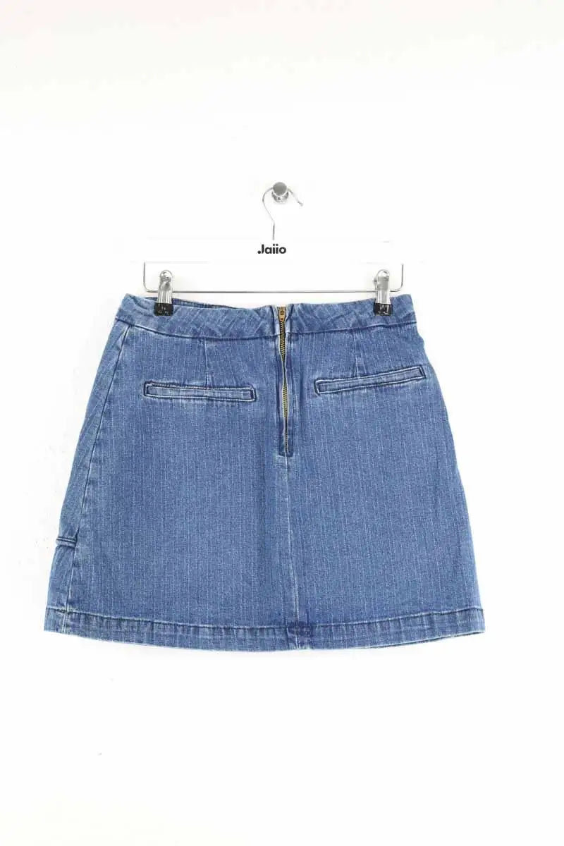 Mini jupe Des Petits Hauts Louxor Bleu en Coton