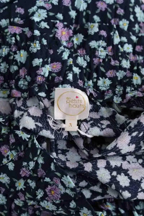 Mini jupe Des Petits Hauts Marine en Viscose