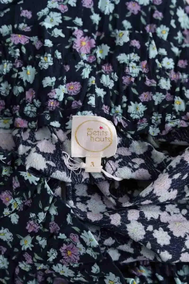 Mini jupe Des Petits Hauts Marine en Viscose