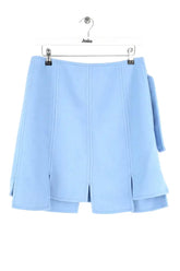 Mini jupe Ganni Bleu en Laine, taille M - Seconde Main