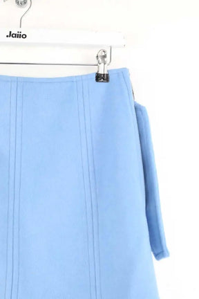 Mini jupe Ganni Bleu en Laine