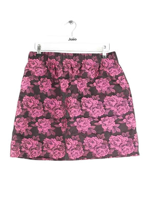 Mini jupe Ganni Rose en Synthétique, taille L - Seconde Main
