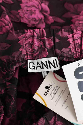Mini jupe Ganni Rose en Synthétique