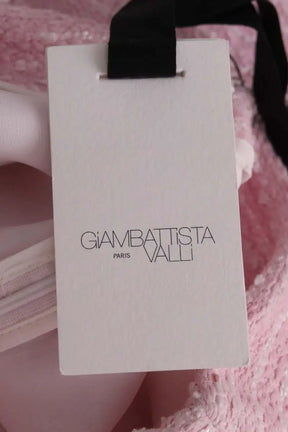 Mini jupe Giambattista Valli Pre SS25 Rose en Tweed