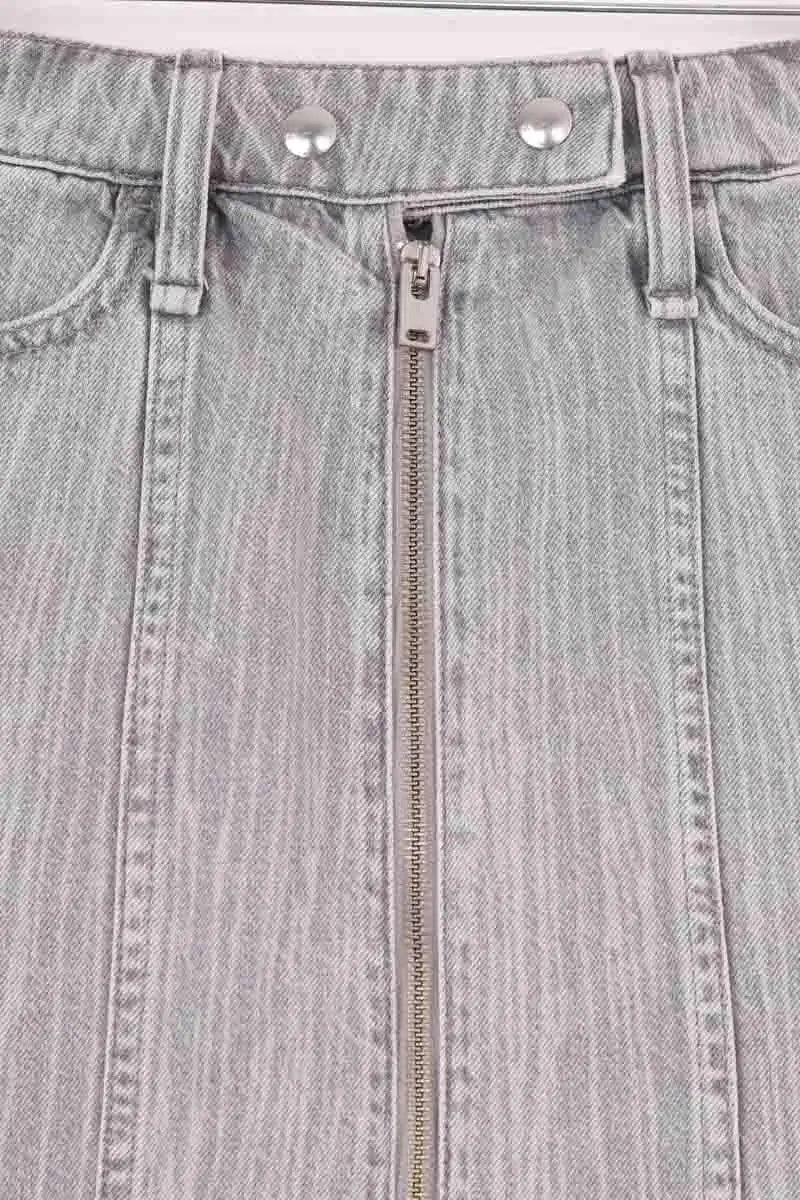 Mini jupe Iro Anjou Gris en Coton