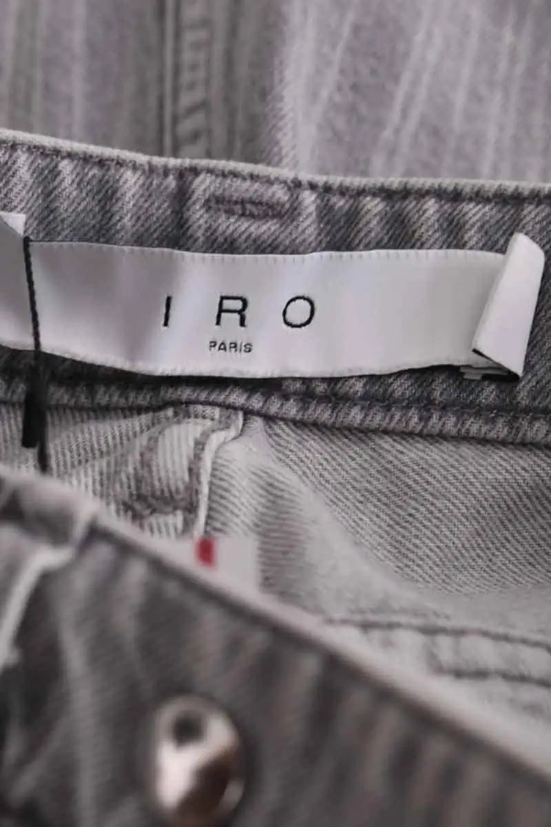 Mini jupe Iro Anjou Gris en Coton