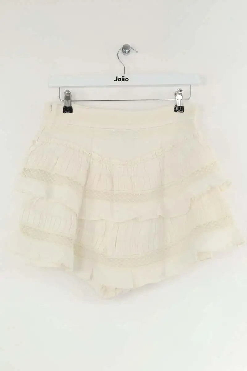 Mini jupe Iro Blanc en Coton
