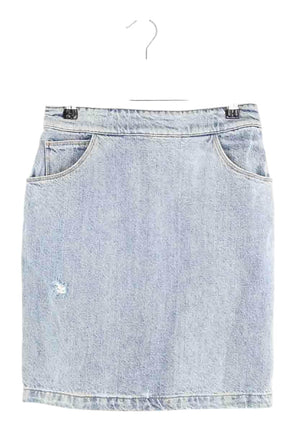 Mini jupe Iro Bleu en Coton, taille XS - Seconde Main