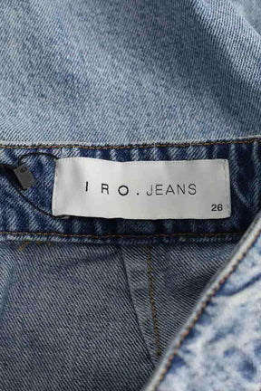 Mini jupe Iro Bleu en Coton