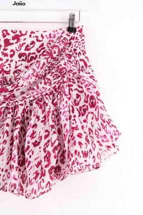 Mini jupe Iro Gimman Rose en Coton