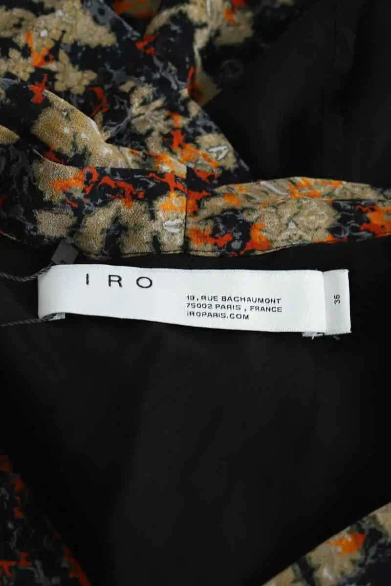 Mini jupe Iro Kaki en Viscose