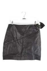 Mini jupe Iro Noir en Cuir, taille XS - Seconde Main