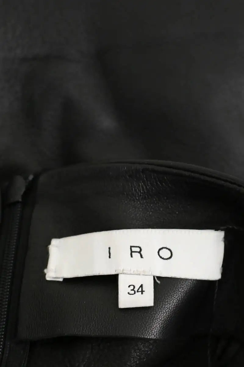 Mini jupe Iro Noir en Cuir