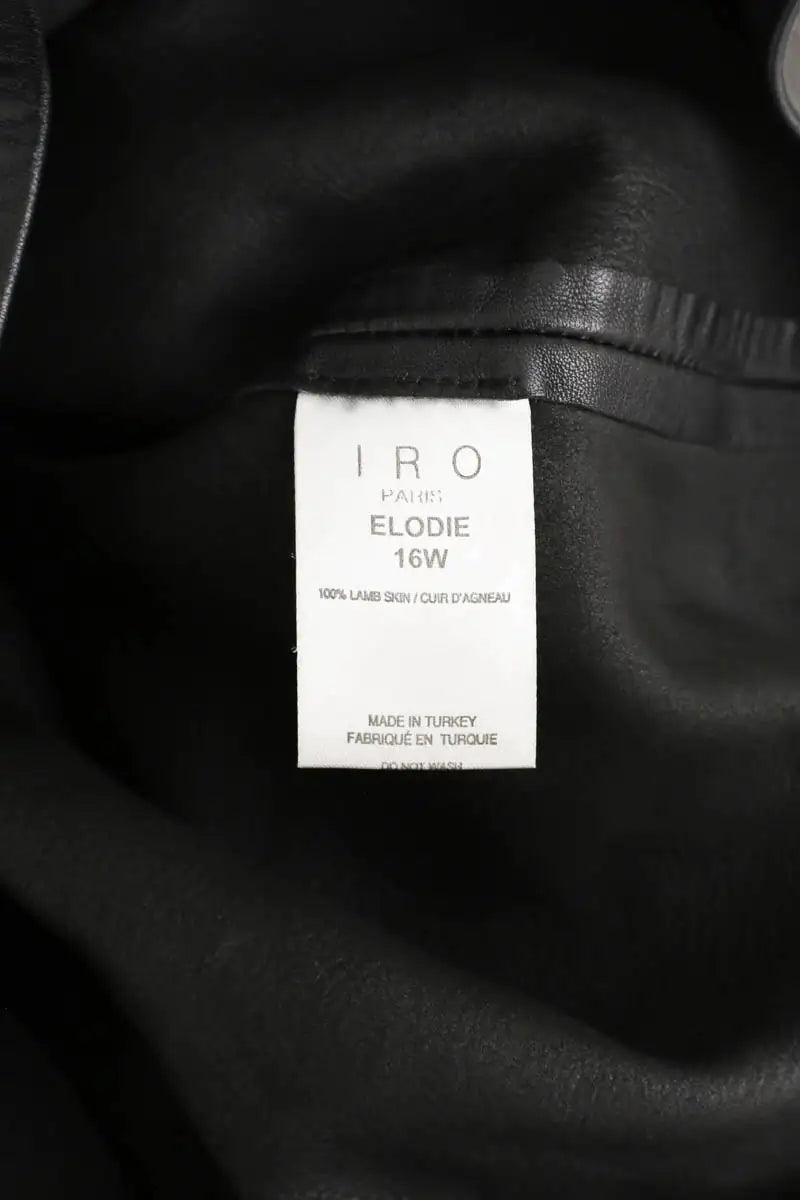 Mini jupe Iro Noir en Cuir