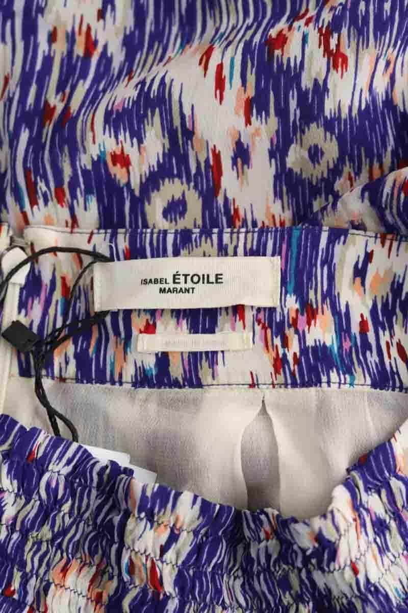 Mini jupe Isabel Marant Étoile Bleu en Soie