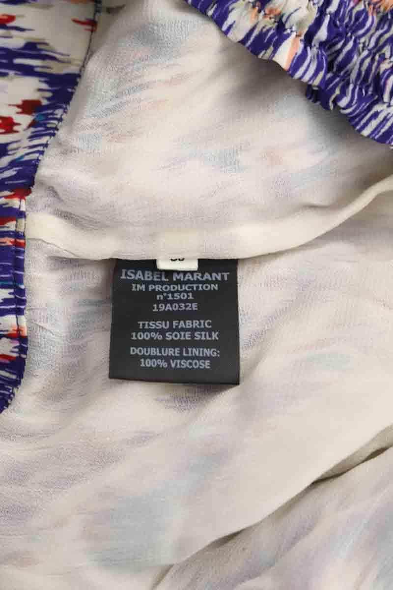 Mini jupe Isabel Marant Étoile Bleu en Soie