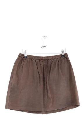 Mini jupe Isabel Marant Marron en Cuir