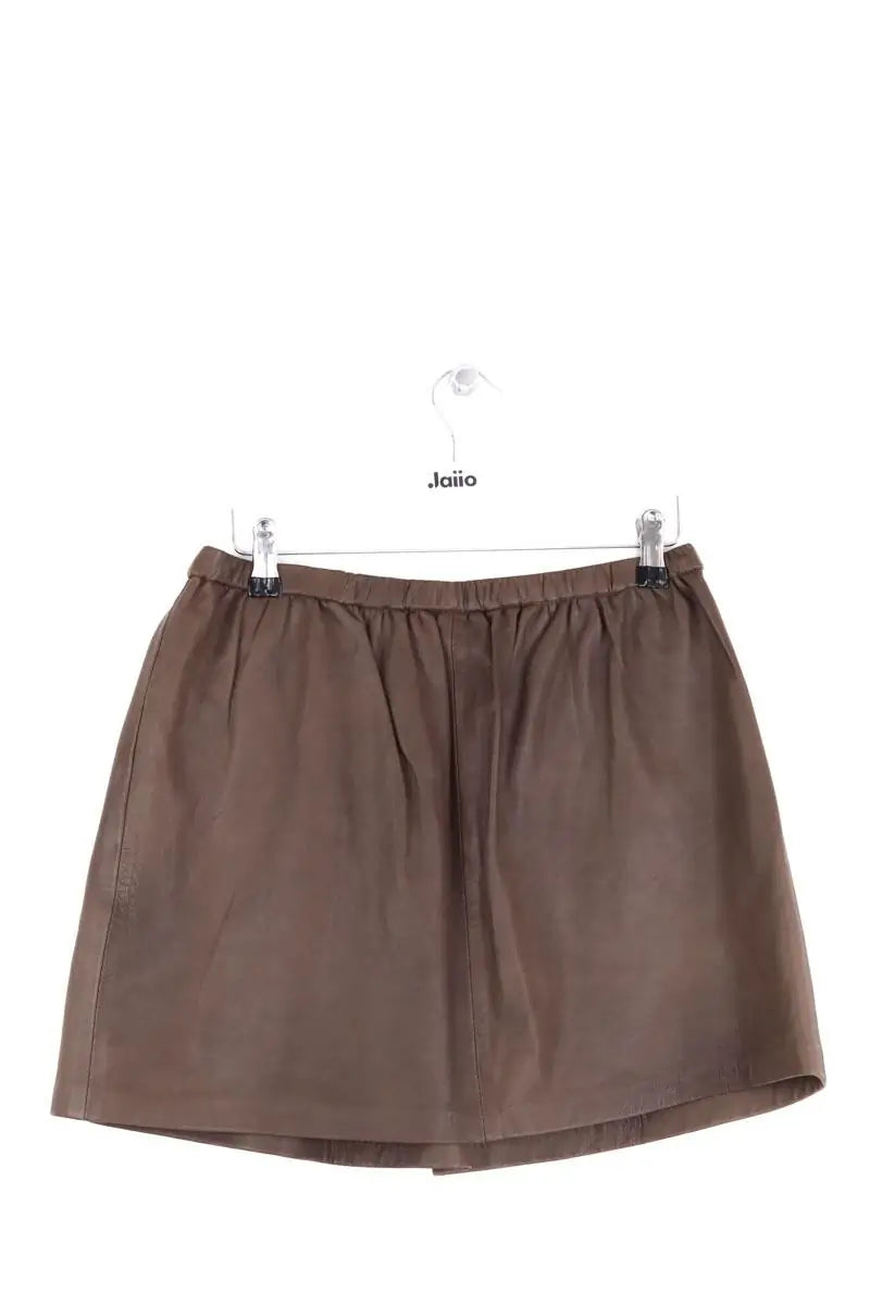 Mini jupe Isabel Marant Marron en Cuir