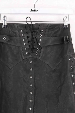 Mini jupe Isabel Marant Noir en Cuir
