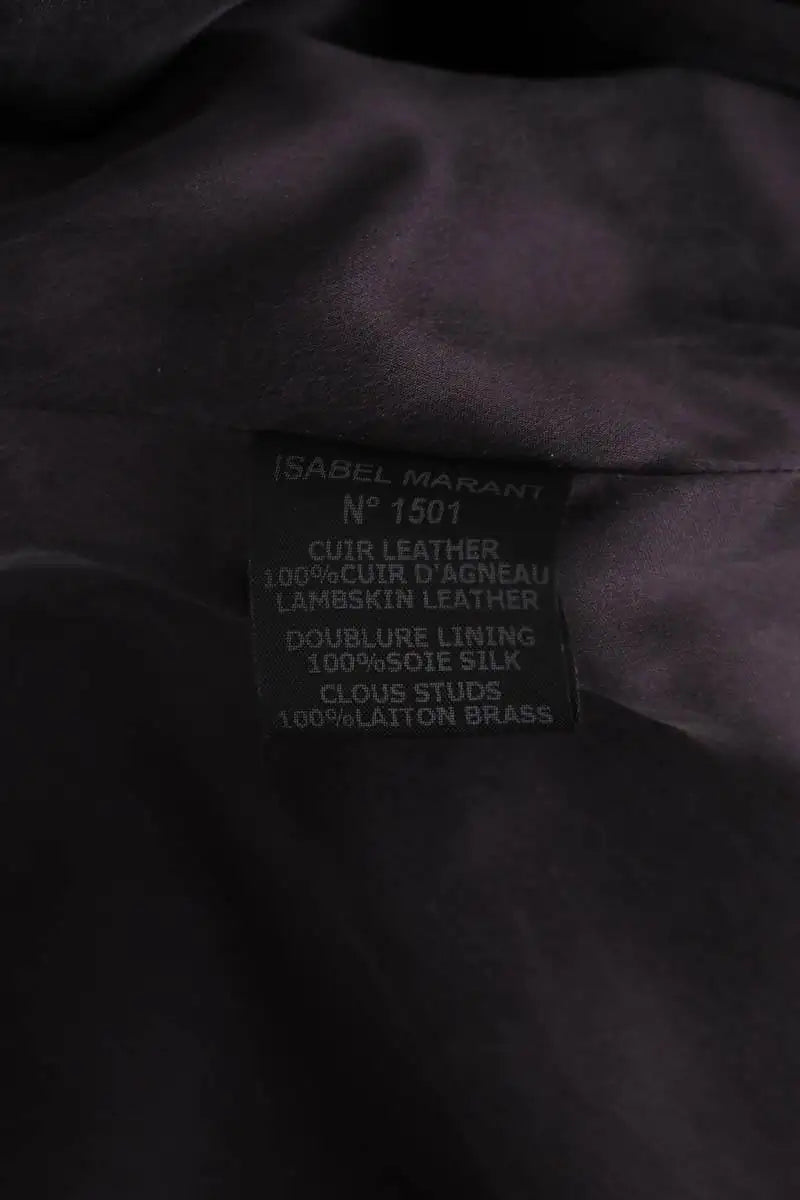 Mini jupe Isabel Marant Noir en Cuir