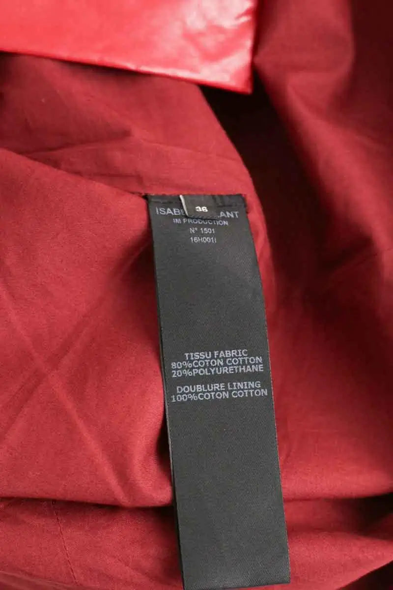 Mini jupe Isabel Marant Rouge en Coton