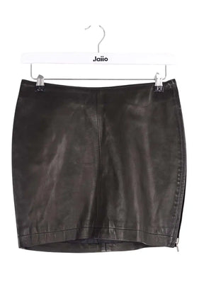 Mini jupe Joseph Noir en Cuir, taille S - Seconde Main