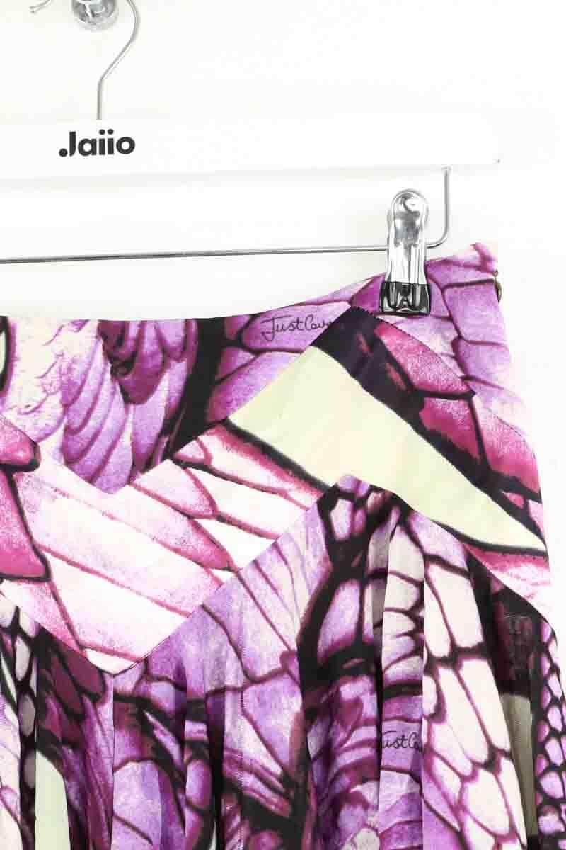 Mini jupe Just Cavalli Violet en Viscose