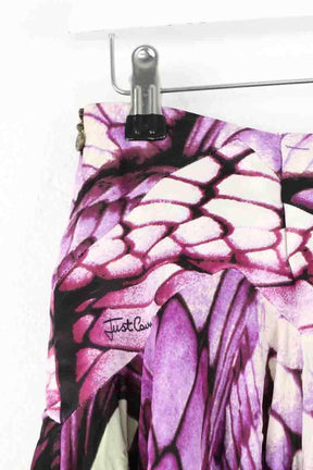 Mini jupe Just Cavalli Violet en Viscose