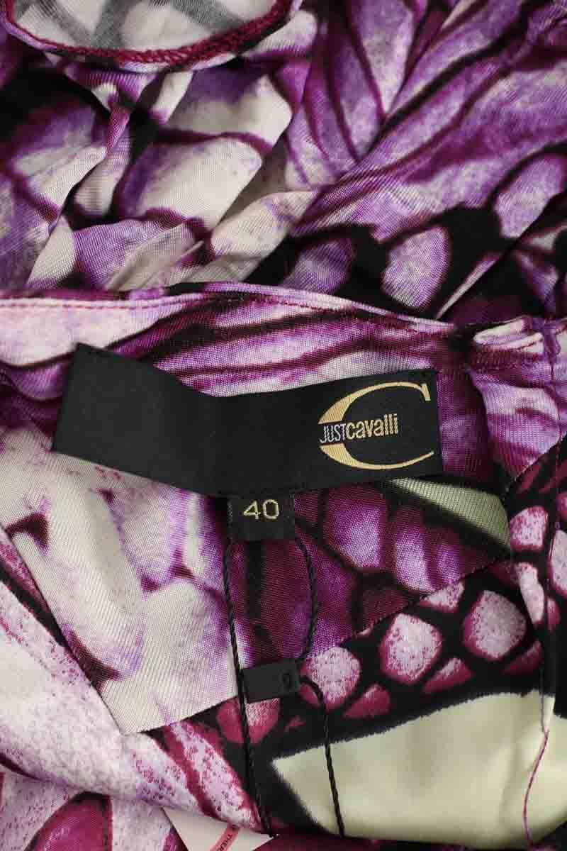 Mini jupe Just Cavalli Violet en Viscose