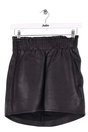Mini jupe Karma Koma Noir en Cuir, taille XS - Seconde Main