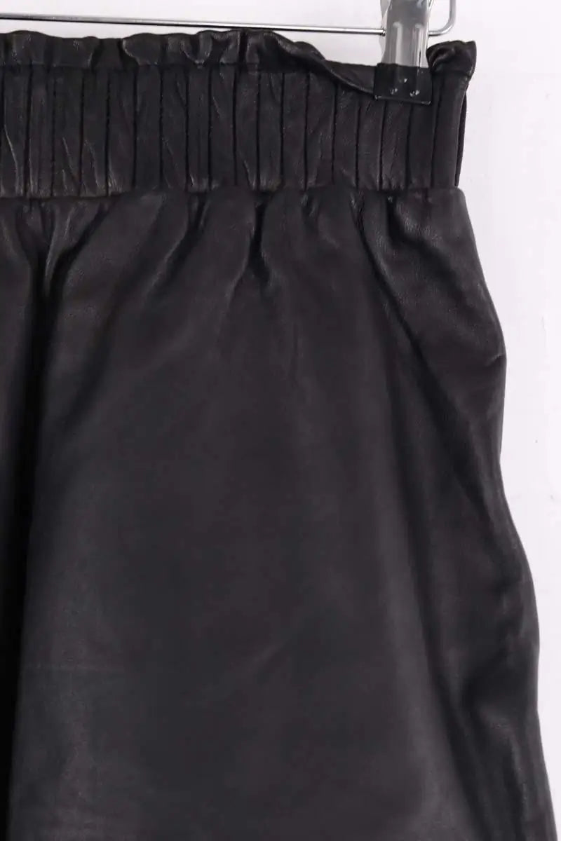 Mini jupe Karma Koma Noir en Cuir