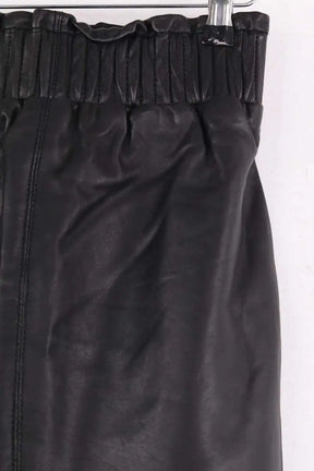 Mini jupe Karma Koma Noir en Cuir