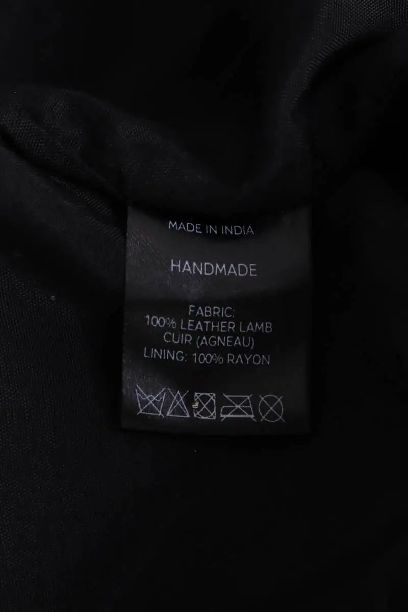 Mini jupe Karma Koma Noir en Cuir