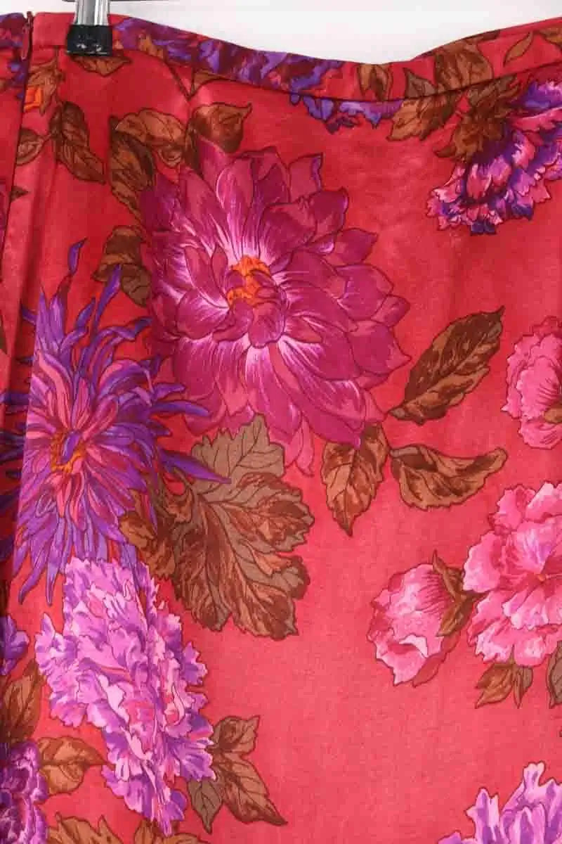 Mini jupe Kenzo Rouge en Viscose