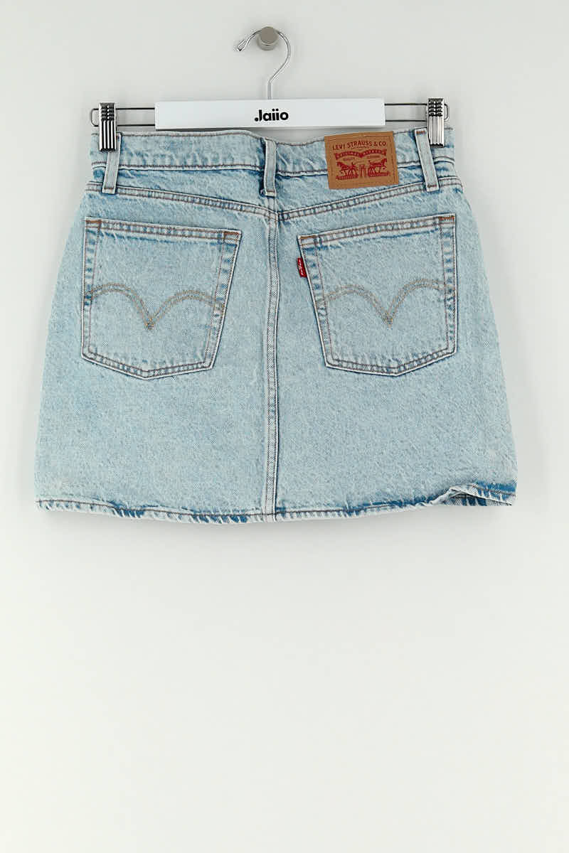Mini jupe Levi's Bleu en Coton