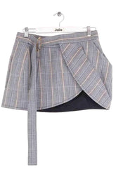 Mini jupe Louis Vuitton Gris en Synthétique, taille S - Seconde Main