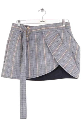 Mini jupe Louis Vuitton Gris en Synthétique, taille S - Seconde Main