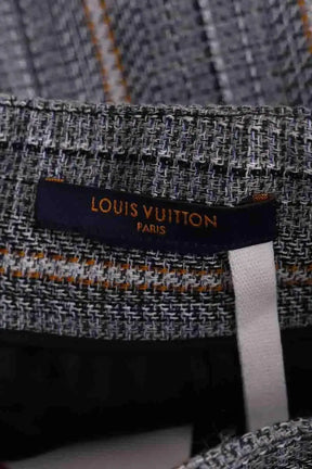 Mini jupe Louis Vuitton Gris en Synthétique