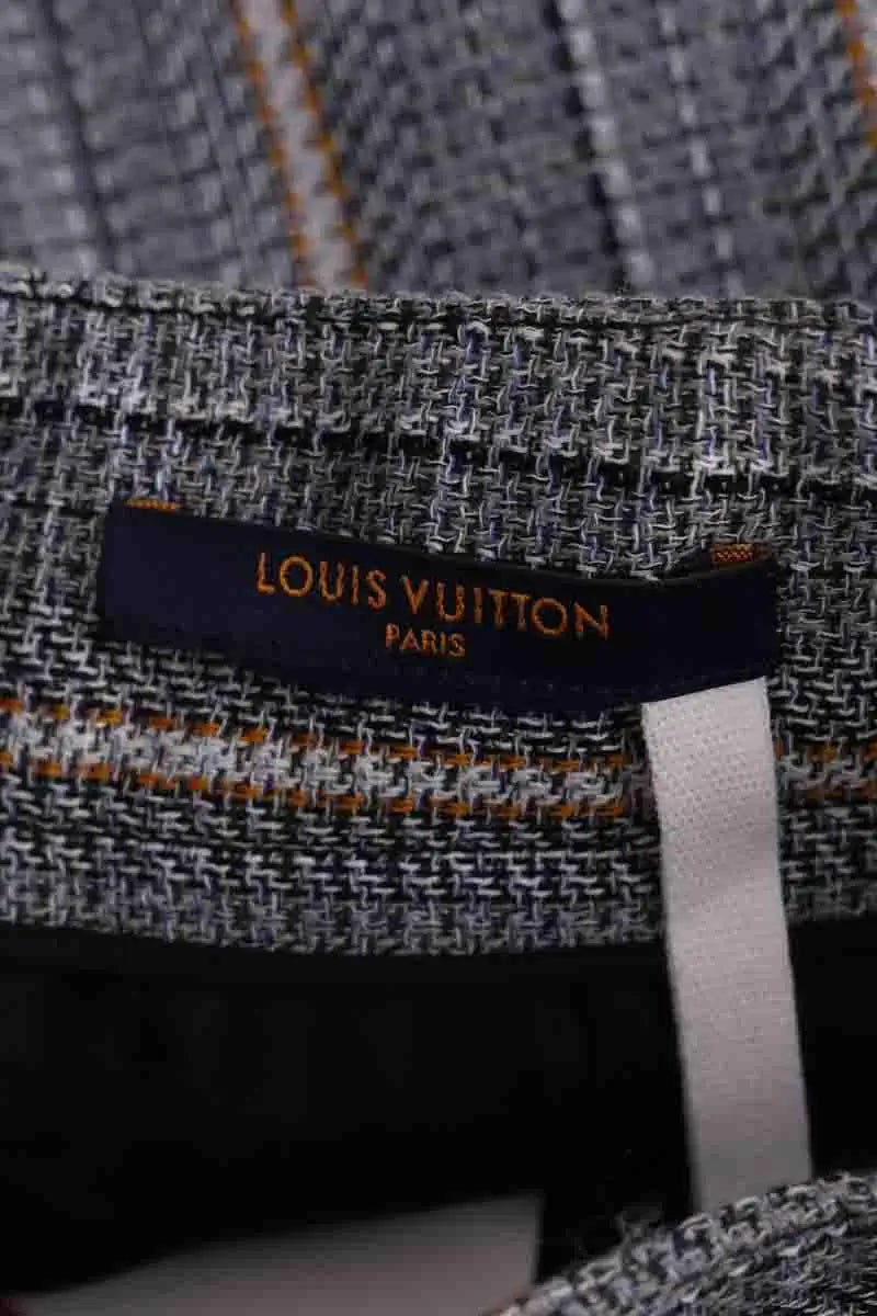Mini jupe Louis Vuitton Gris en Synthétique