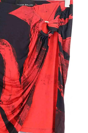 Mini jupe Louisa Ballou Coastline Rouge en Viscose