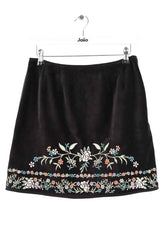 Mini jupe Louise Misha Noir en Coton, taille M - Seconde Main