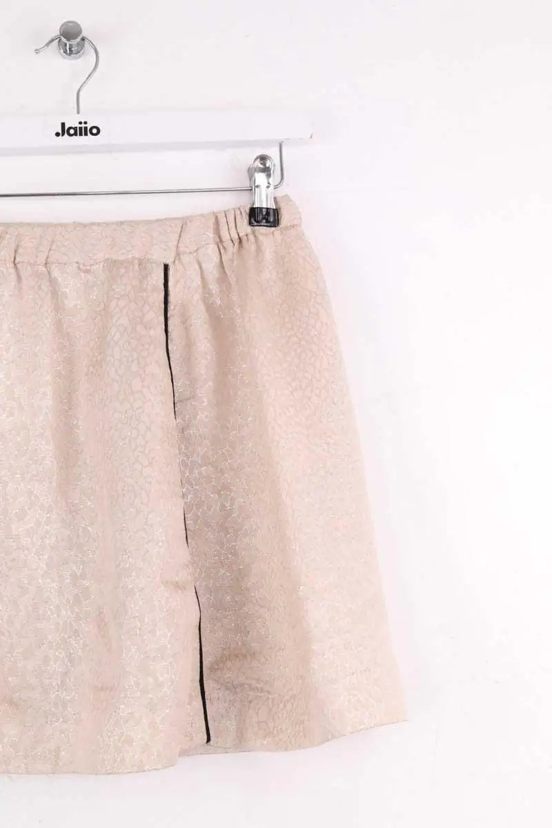 Mini jupe Maje Beige en Soie