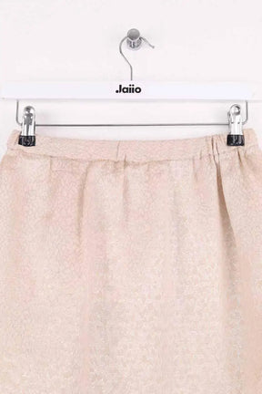 Mini jupe Maje Beige en Soie
