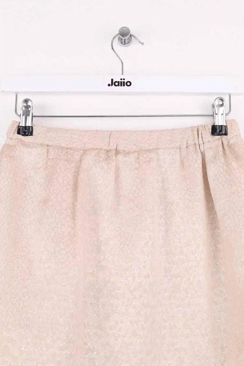 Mini jupe Maje Beige en Soie